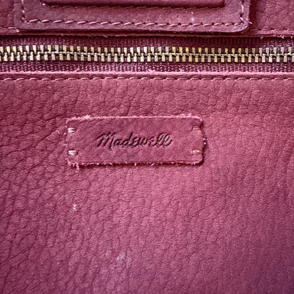 Madewell Slouchy Suede Carry All Shoulder Tote in Pinot Noir - Picture 14 of 15
